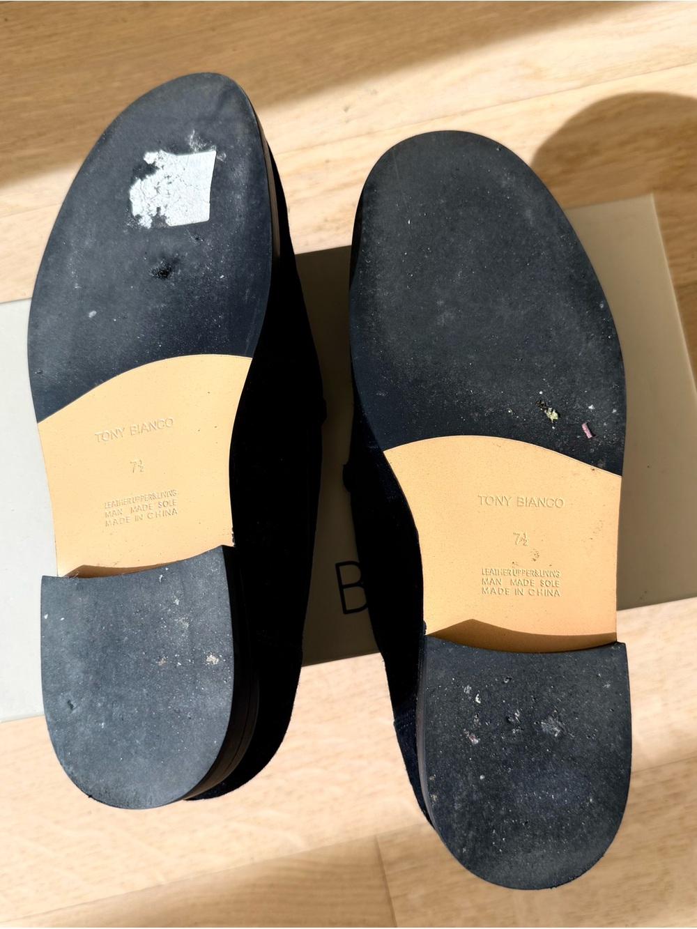 NWT Tony Bianco Zoe Black Suede Loafers 7.5 (fits US 8) New in box - Picture 5 of 8